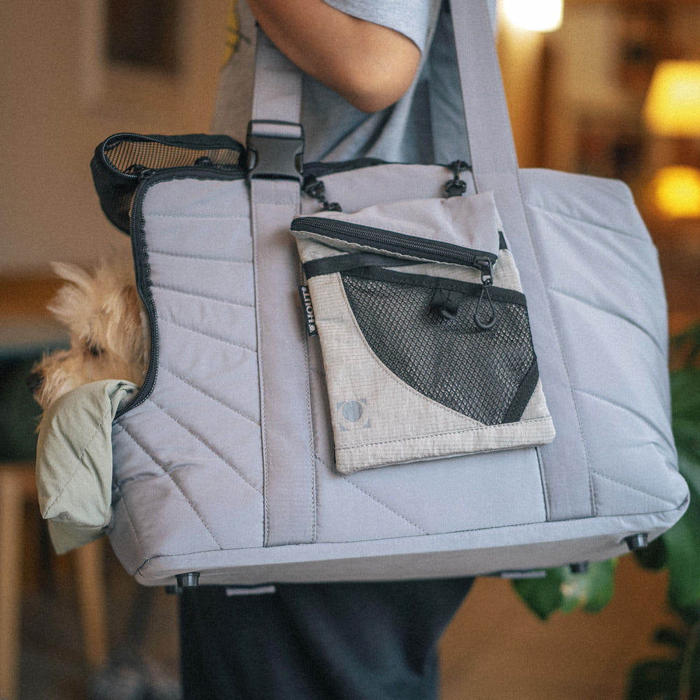 하웃 에어핏 강아지 이동 가방 슬링백 애견 산책 가방 사코슈 세트