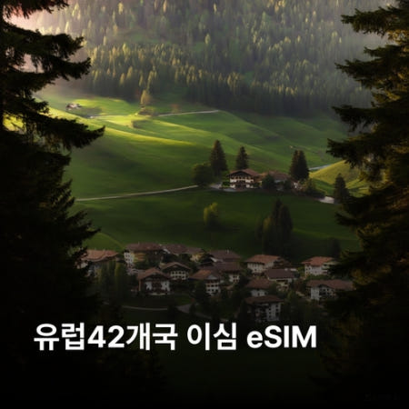 유럽 42개국 이심 eSIM 데이터 매일 무제한 프랑스 영국 스페인 이탈리아 체코 독일 스위스 네덜란드 오스트리아 포르투갈 헝가리 그리스 크로아티아 터키 노르웨이 이심통
