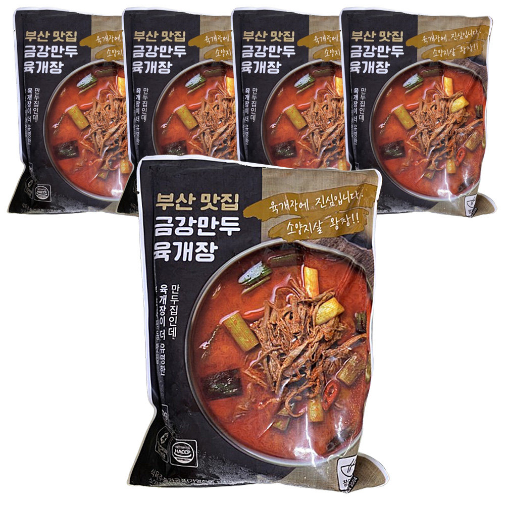 참도깨비푸드 금강만두 육개장 630g, 5개 : 다채로운