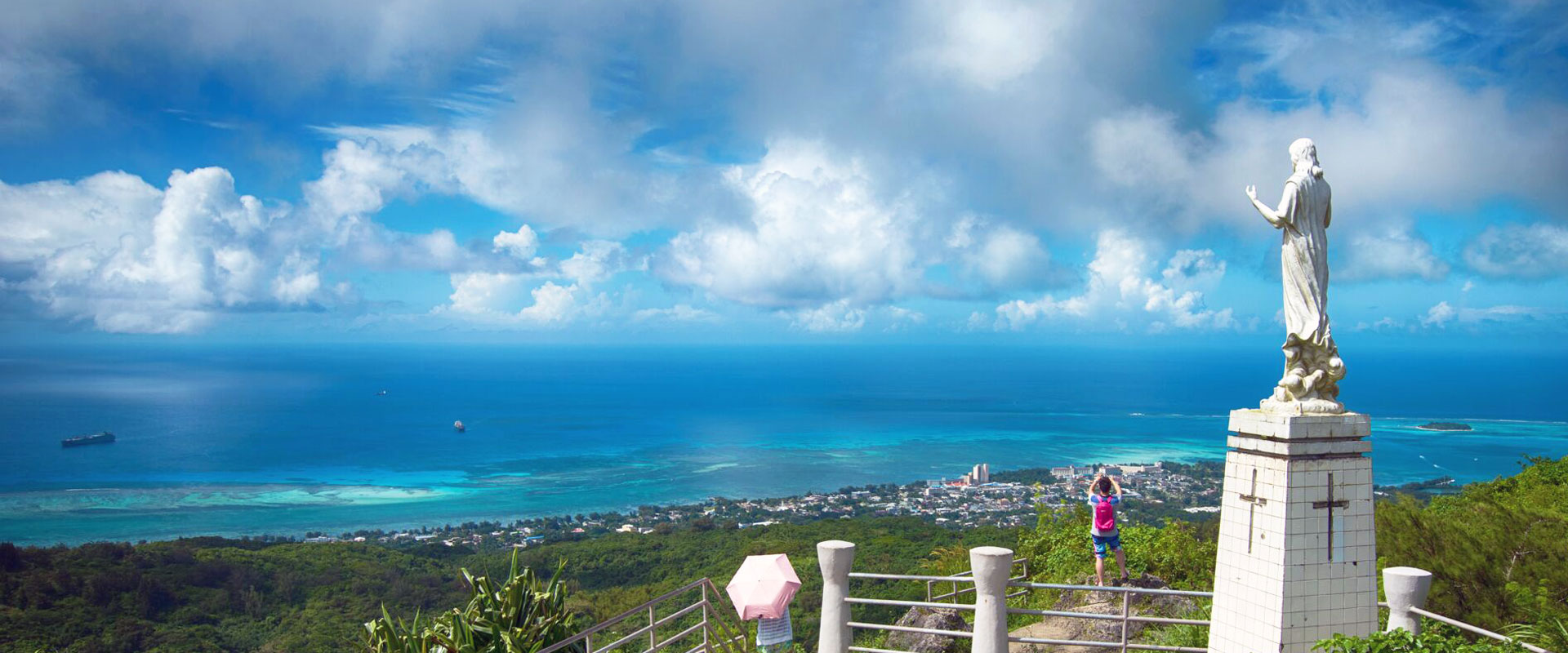 [사이판] 정글투어 타포차우산 제프리비치 야외성당 열대과일포함 픽드랍포함