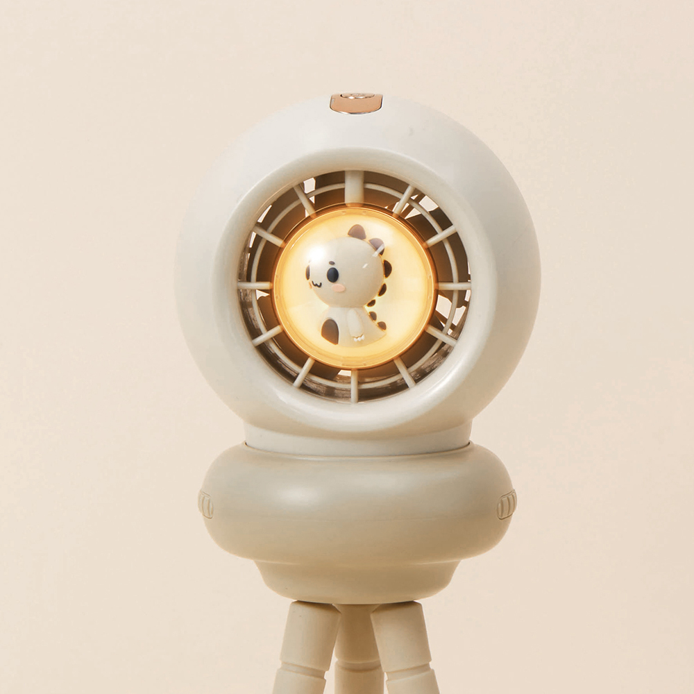 프롬비 베베쿨 문어발 자동회전 토끼 공룡 캐릭터 무드등 유모차 선풍기 FG260