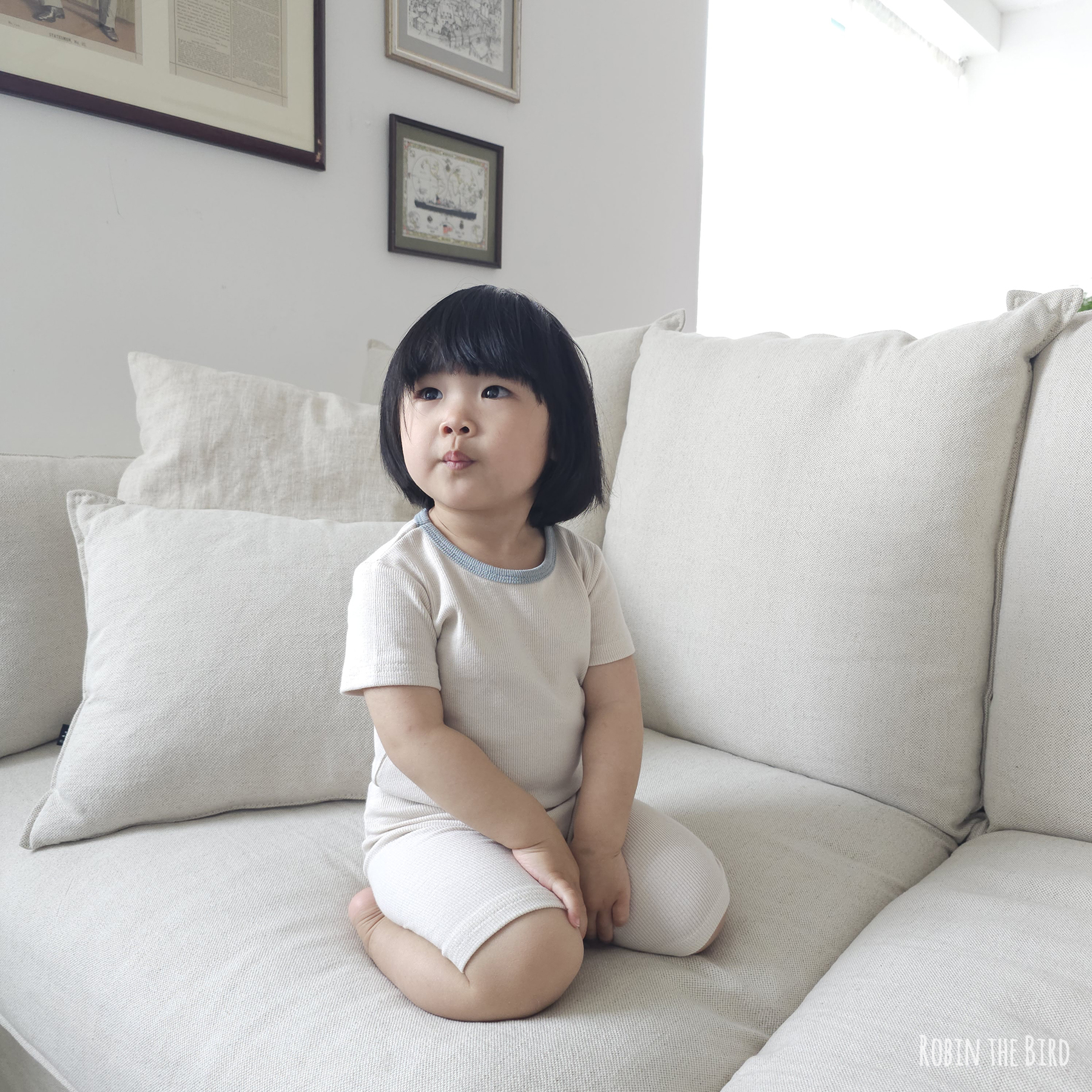 여름 유아 아기 반팔 모달 골지 실내복 백일 6개월 베베 신생아 아동 내복 상하세트 이미지 7