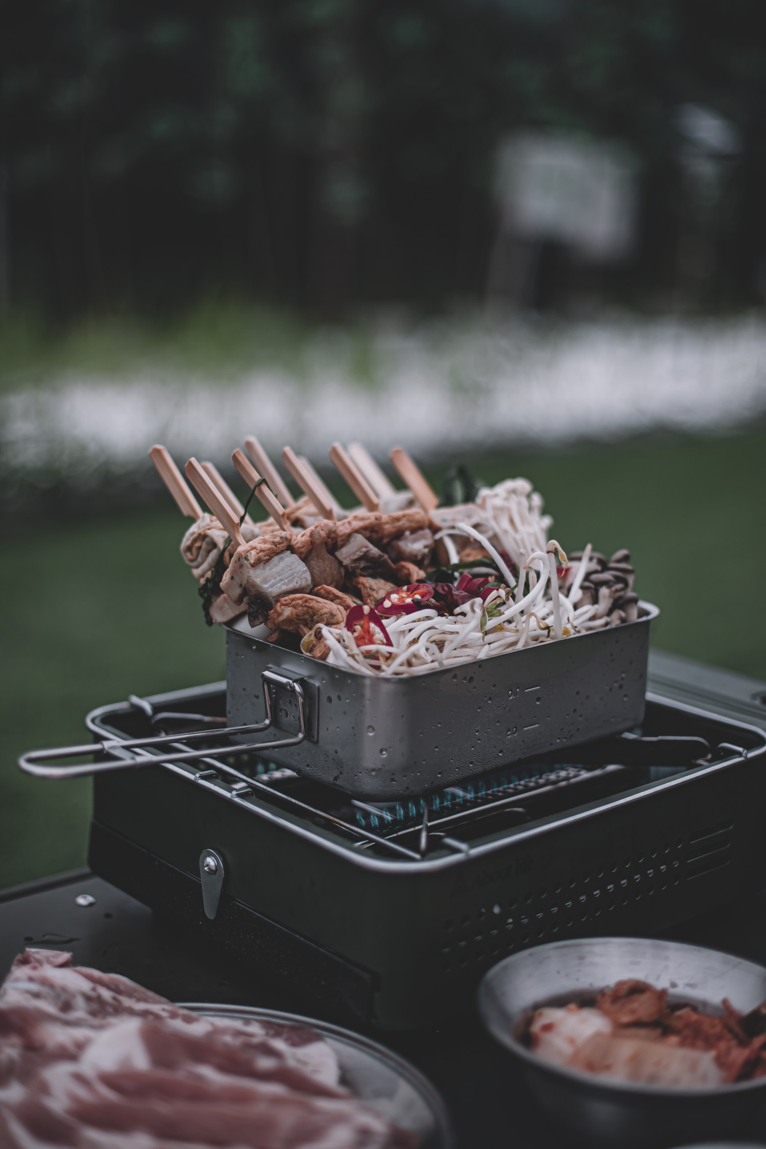 키녹스 스텐 캠핑 군용 사각 반합 국산