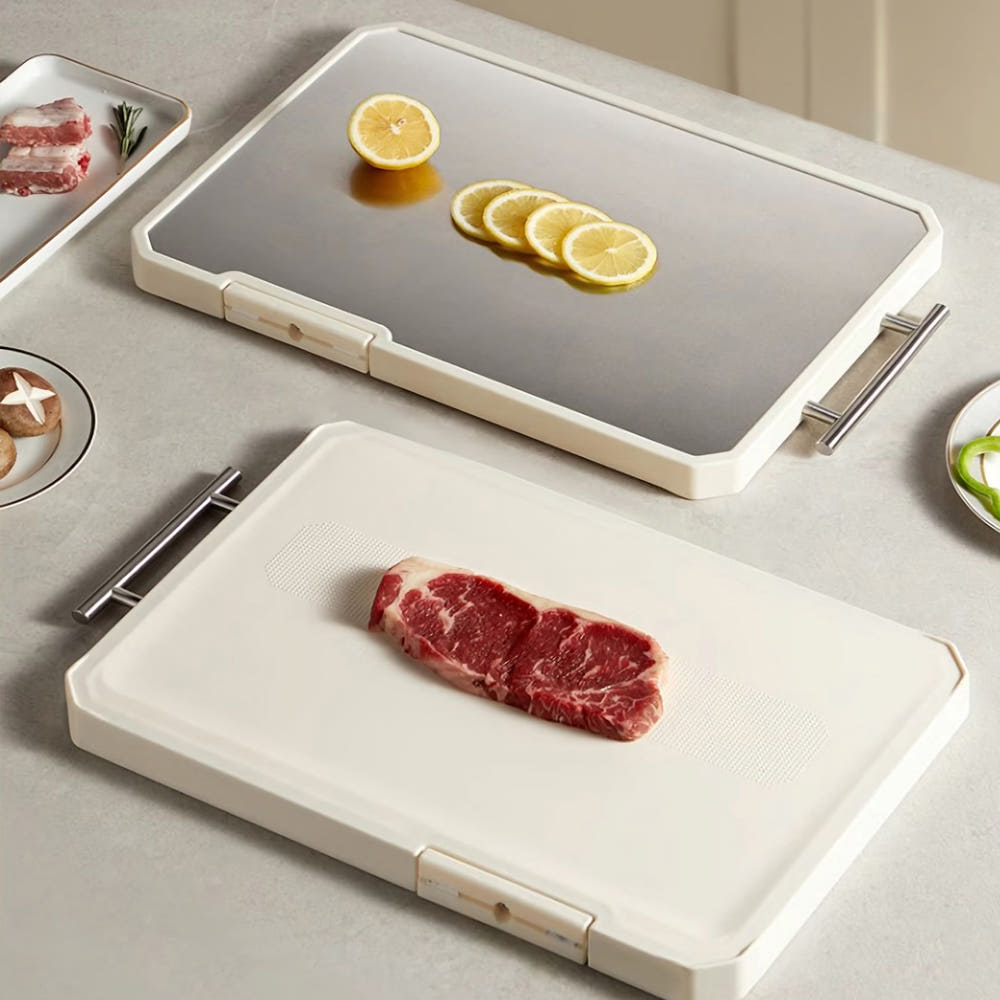 크린리빙 손잡이 스테인레스 304 스탠드 양면 도마