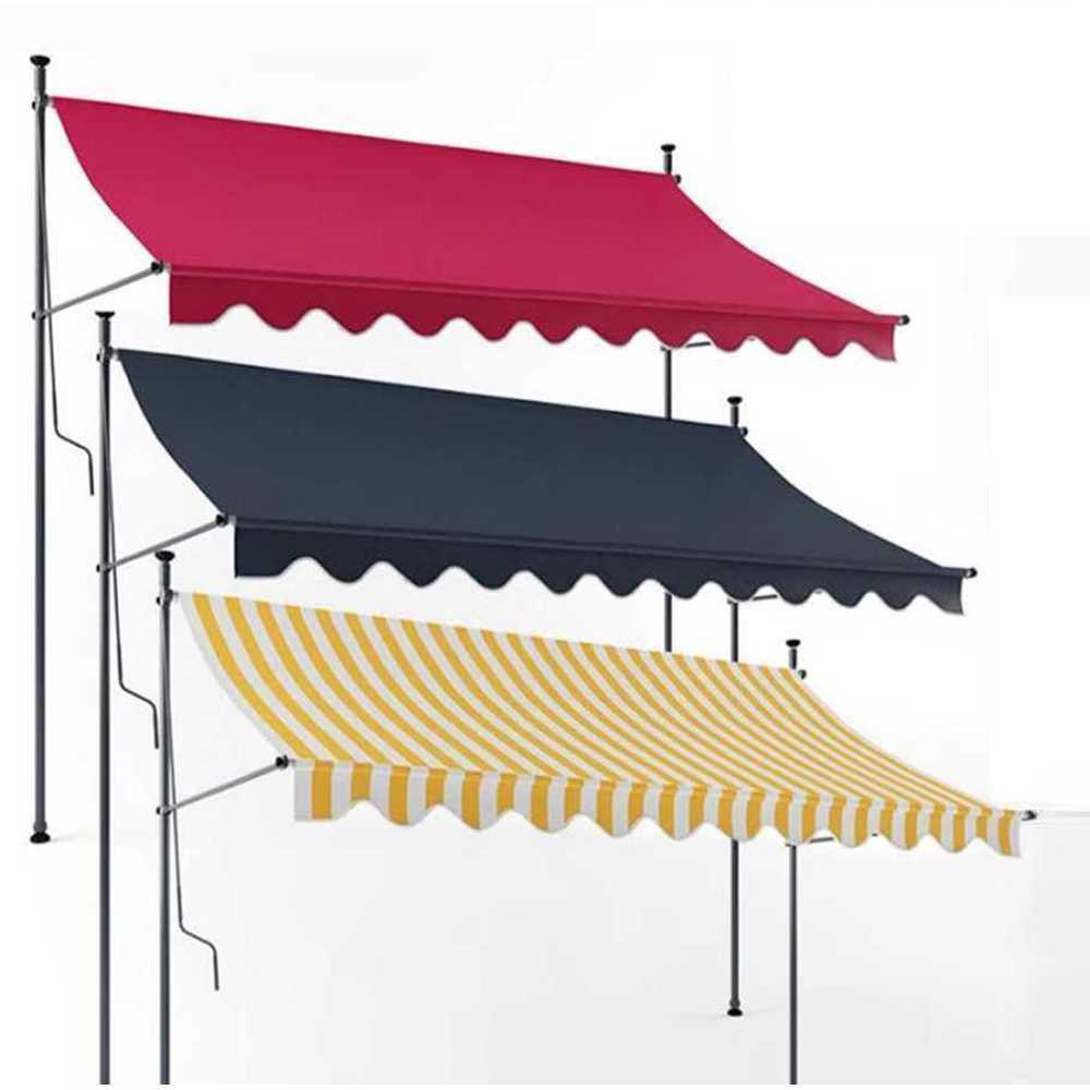 카페 차양막 유럽풍 어닝 테라스 야외 기둥식 가림막 150cm - 상품 이미지
