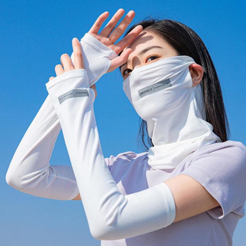 앞면마스크 러닝 차량용팔토시 빅사이즈 루즈핏 헐렁한 암슬리브 - 상세 이미지 3