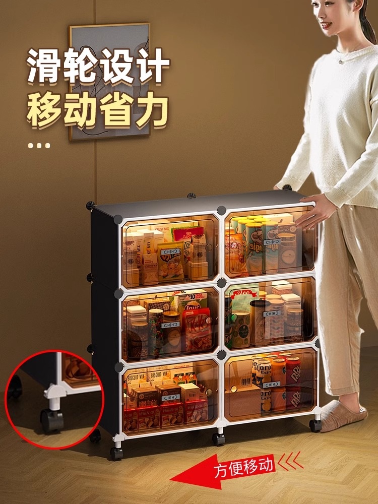 모듈수납장 정리함 보관함 상자 리빙박스 선반 티스루도어 그레이 2열 3단 90cm - 상세 이미지 5