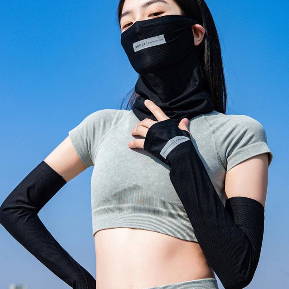 앞면마스크 러닝 차량용팔토시 빅사이즈 루즈핏 헐렁한 암슬리브 - 상세 이미지 2