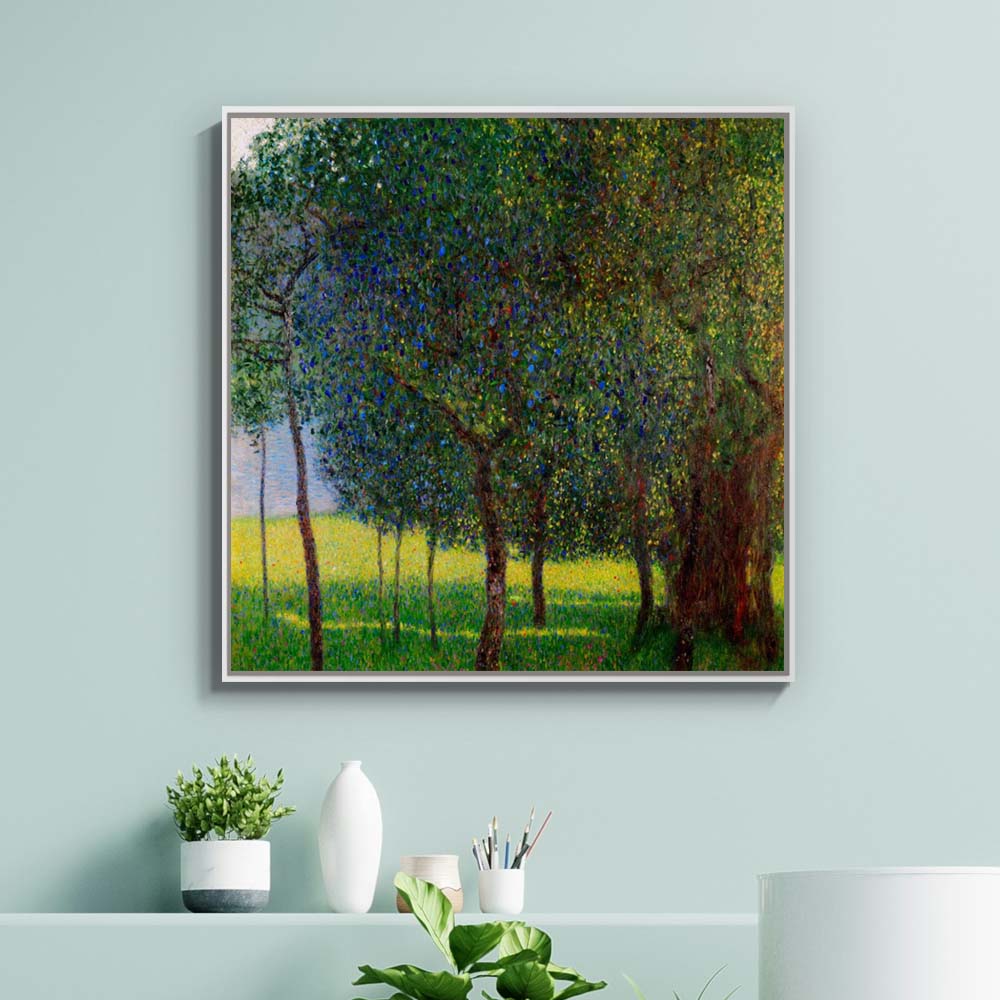 구스타프 클림트 유실수(과일나무) 70 x 70cm 명화 그림 거실 벽 인테리어 액자 - 상세 이미지 4