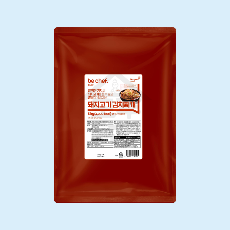 동원 홈푸드 비셰프 돼지고기 김치찌개 5kg 대용량 - 상품 이미지