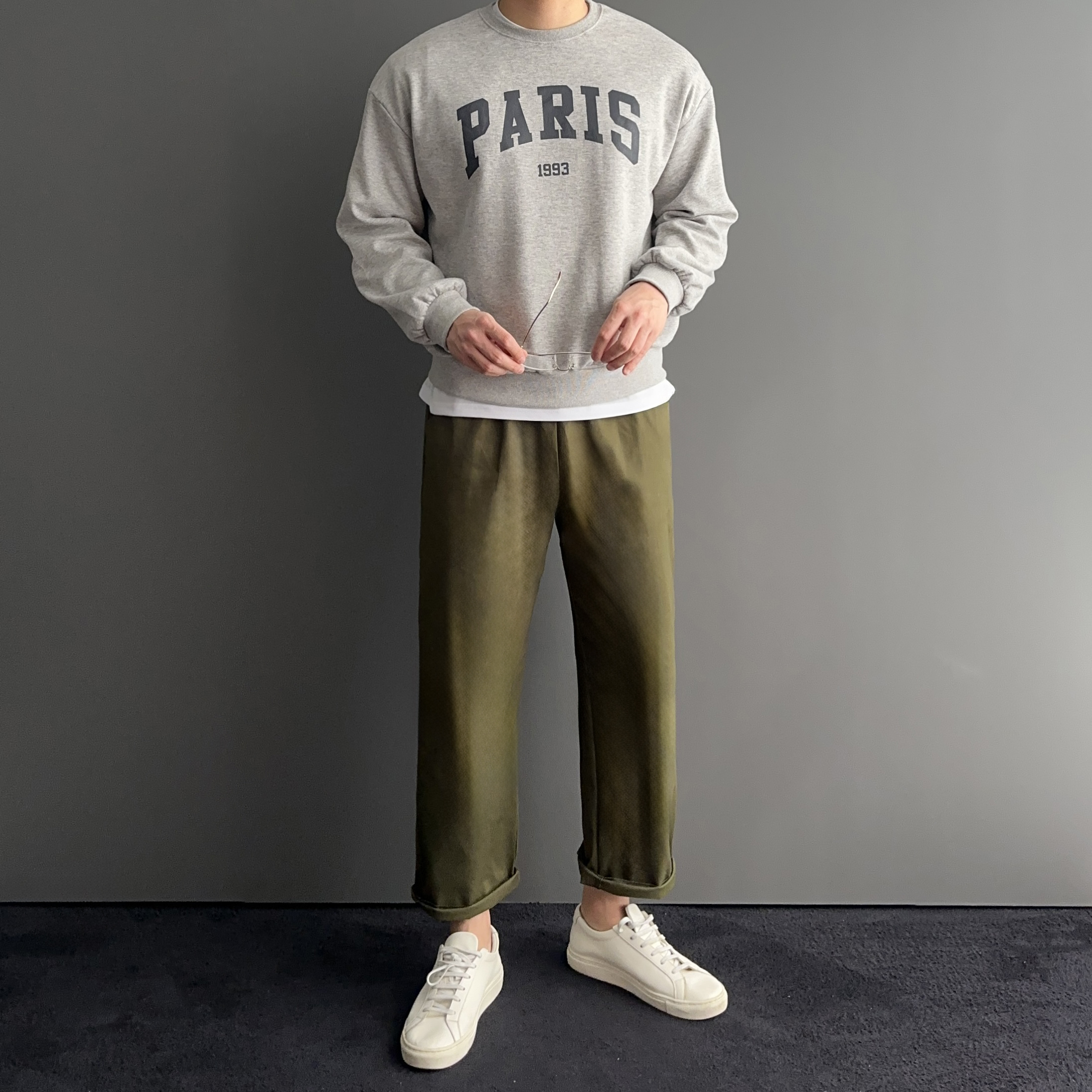 치노팬츠 테이퍼드핏 기지바지 스판면바지 - 상세 이미지 4