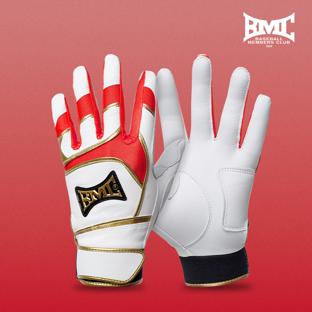 [BMC] 비엠씨 PRO25 천연양피 야구 배팅장갑 - BPR-223 / 레드