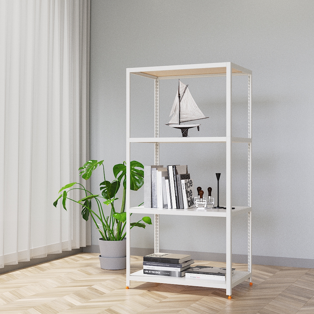 데키리 수납선반 다용도 시스템 조립 팬트리 무볼트 펜트리 선반 400300700 4단