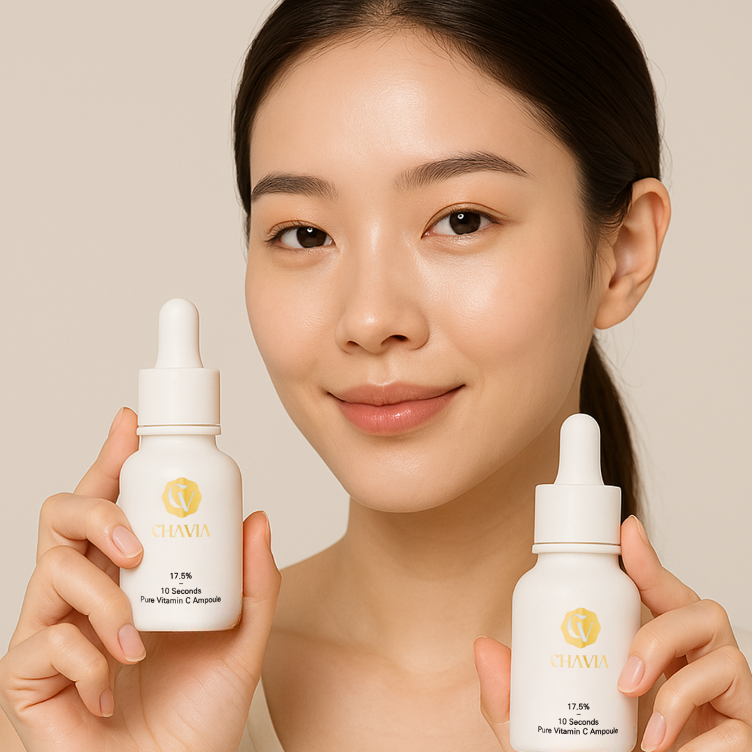 차비아 10초 미백앰플 순수 비타민C 17.5% CHAVIA 기미주름개선 15ml, 2개