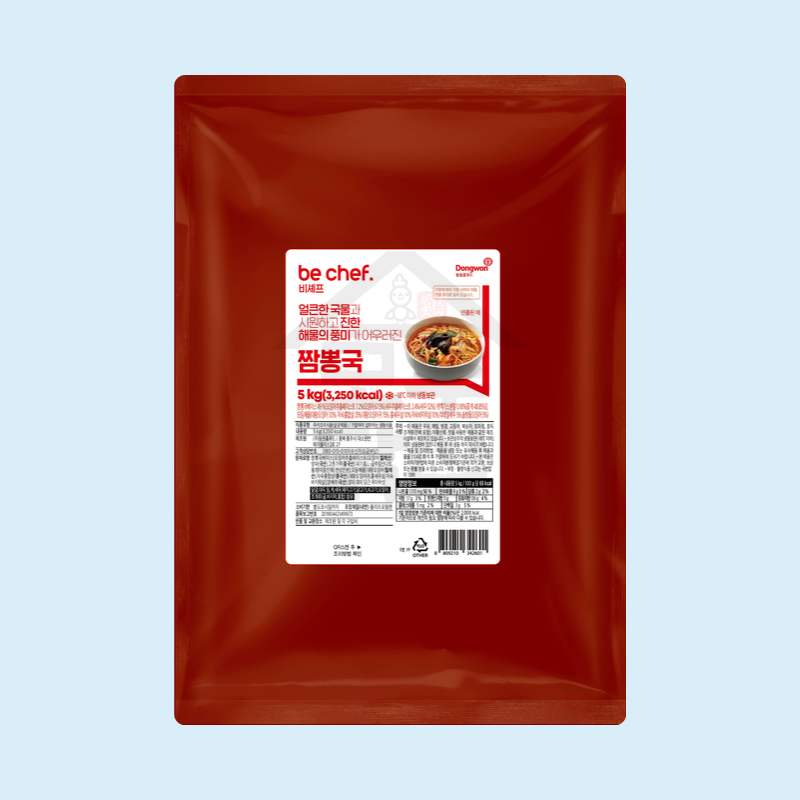 동원 홈푸드 비셰프 짬뽕국 5kg 짬뽕탕 대용량
