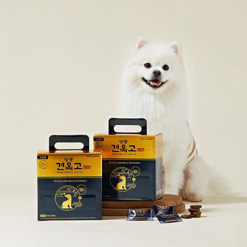광동 견옥고 강아지 눈건강 영양제 대용량 100개입, 2개