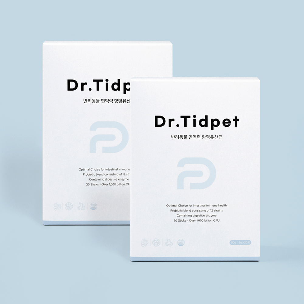 [냉장배송] 닥터티드펫 강아지 유산균 면역력 1조 CFU 변비 설사 30포, 2개