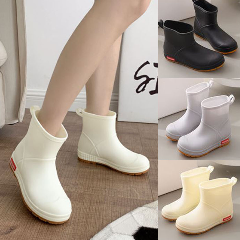 남녀 워커 장화 심플 장마철 낚시 발편한 외출 레인부츠