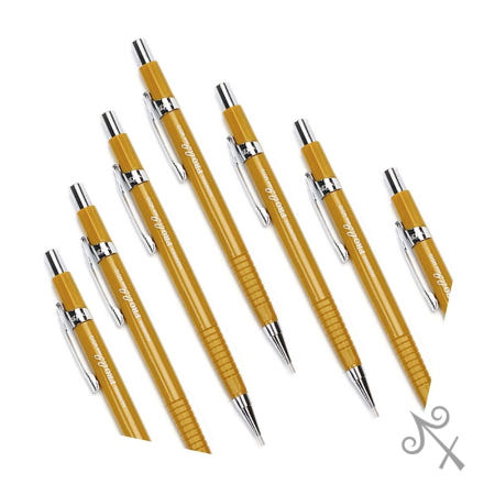 [컬러웨이브OEM]캔캔토토 제도샤프 PRO 0.9mm 12개입 황색 사무용품 부드러운샤프