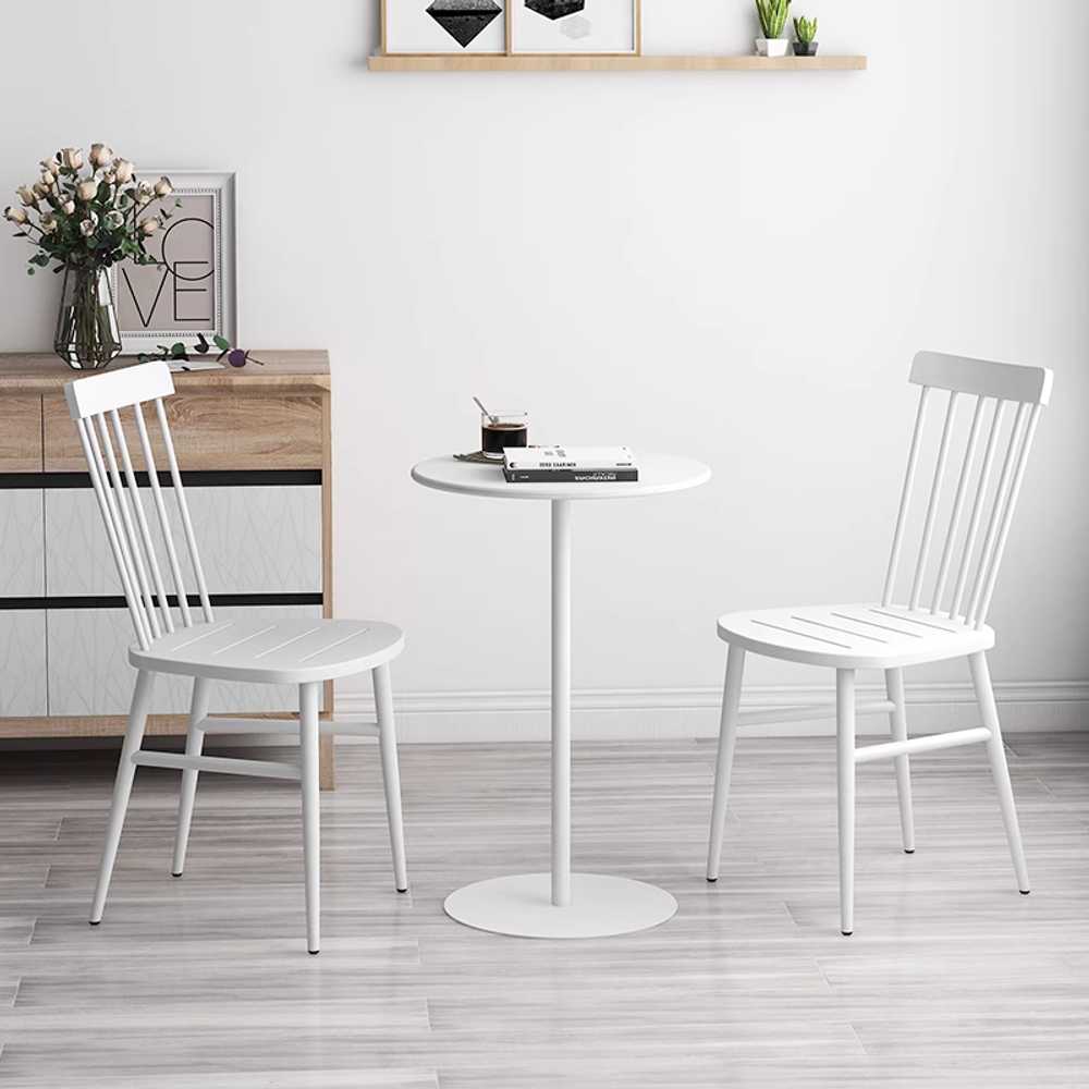 철제 원형 티 테이블 쇼파 협탁 미니 원탁 커피 카페 40.5xH62cm - 상세 이미지 4