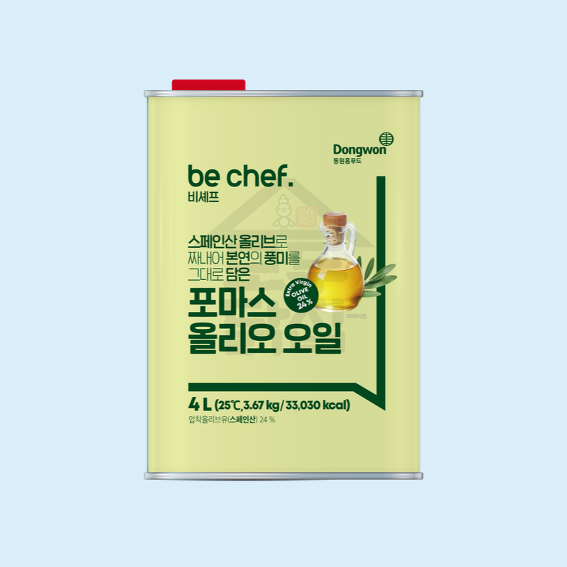 동원 홈푸드 비셰프 포마스올리오오일 4Lx4EA 압착 올리브유 - 상세 이미지 3