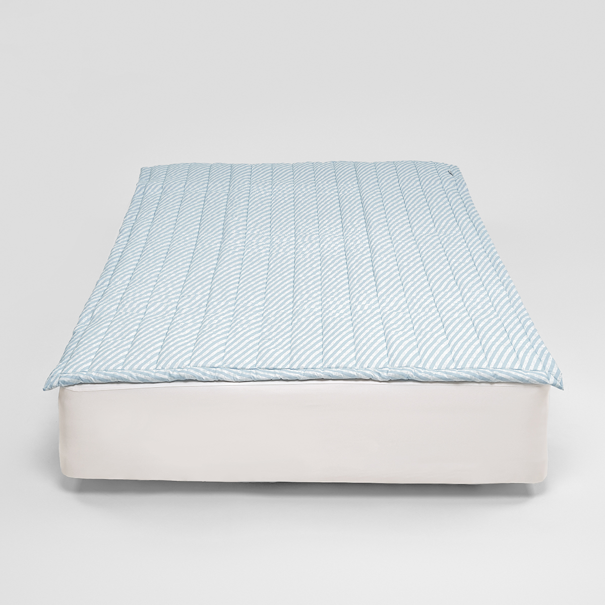 마이하우스 알러지케어 진드기차단 누빔 침대 패드 쉐어 (블루), SS(슈퍼싱글)