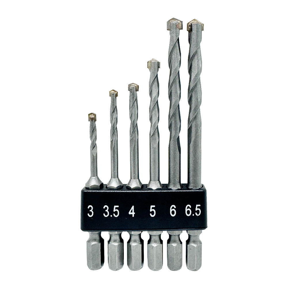 솔리드 콘크리트 드릴비트 6P 임팩 드라이버 육각 전동 드릴 비트 타일 기리 S-CB06 제품 이미지