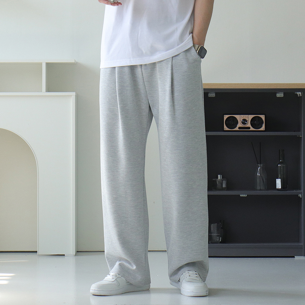 남자 면 바지 밴딩 남자 와이드 팬츠 남성트레이닝팬츠 - 상품 이미지
