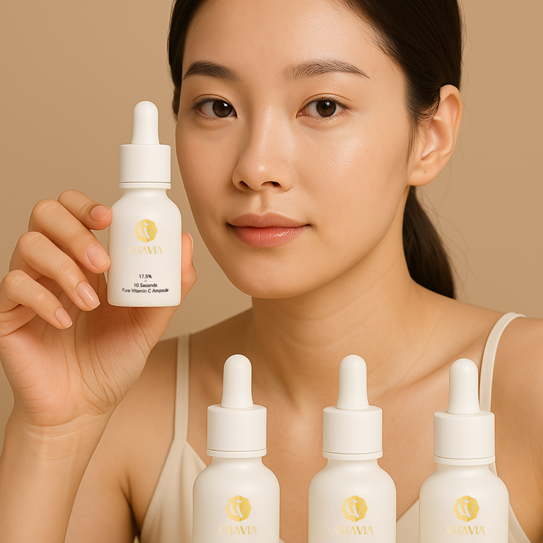 차비아 10초 미백앰플 순수 비타민C 17.5% CHAVIA 기미주름개선 15ml, 3개