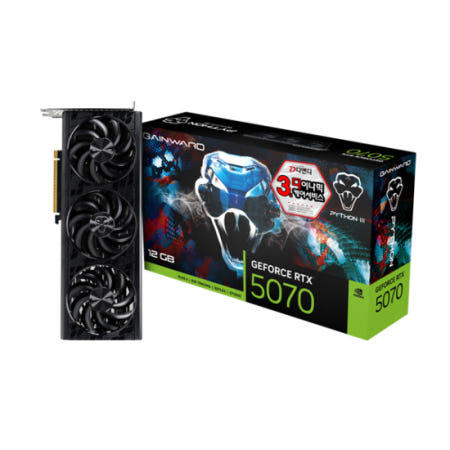 GAINWARD 지포스 RTX 5070 파이썬 III D7 12GB