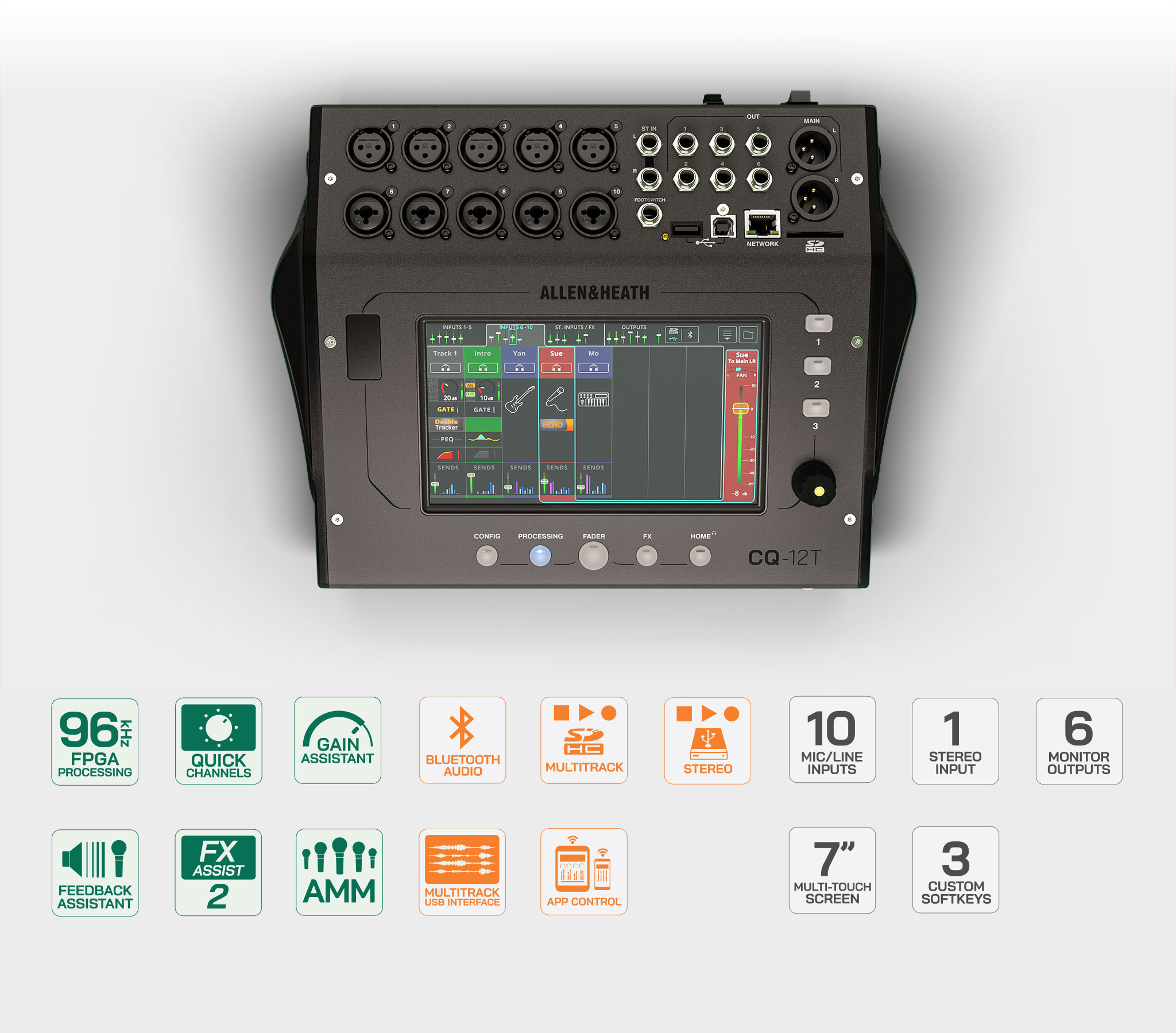 ALLEN HEATH 알렌히스 CQ12T 디지털믹서 - 상세 이미지 4