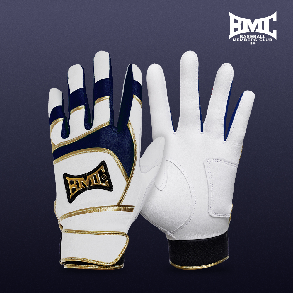 [BMC] 비엠씨 PRO25 천연양피 야구 배팅장갑 BPR-222 / 네이비