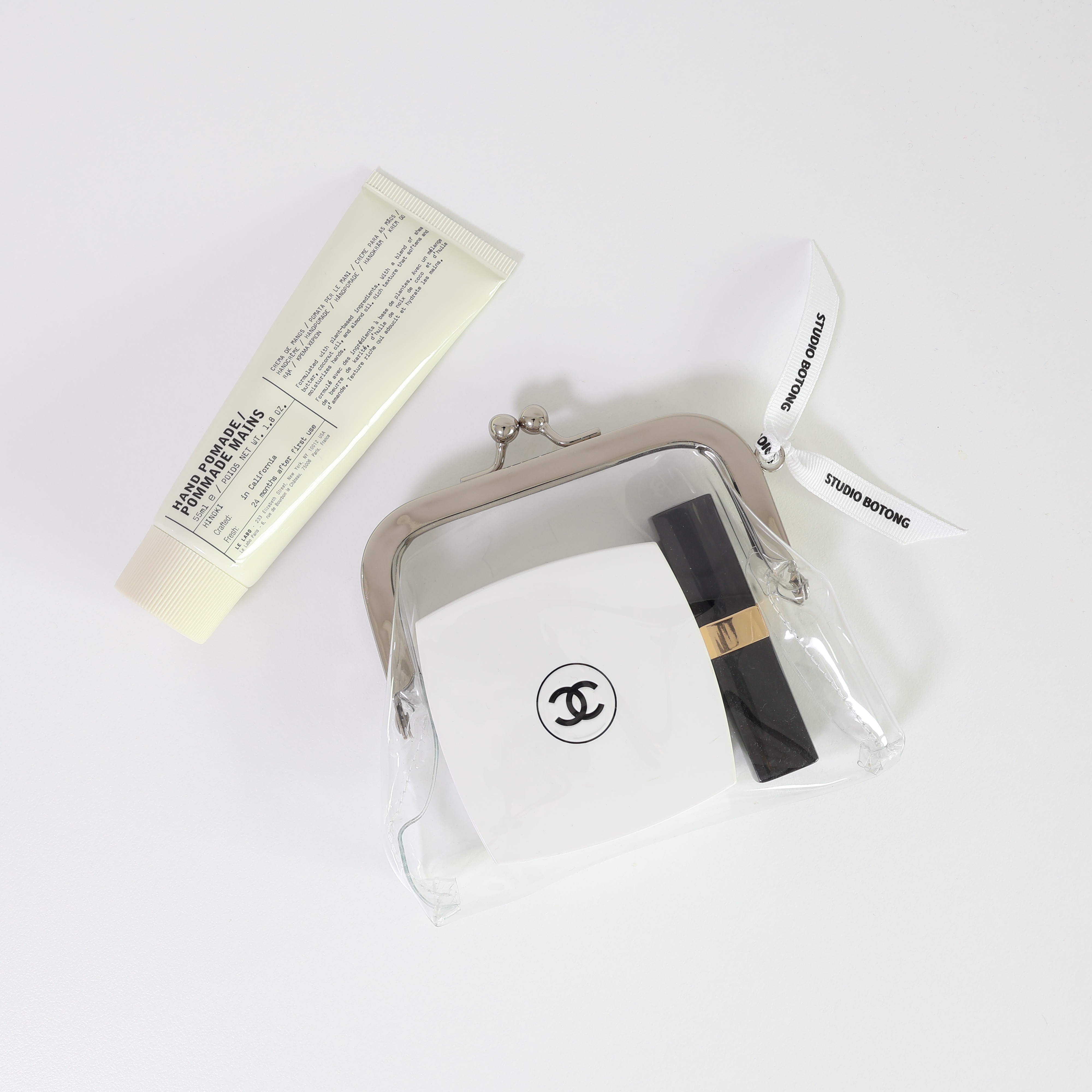 투명 PVC 똑딱이 파우치 화장품 립스틱 카드 동전 다용도 클리어 미니 지갑