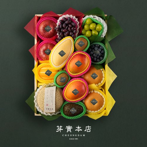 [아실](신세계 강남점)[아실본점]  오동나무 혼합과일 다결 2호 과일선물세트 7.5kg (보자기포장&메세지카드) : 신세계백화점