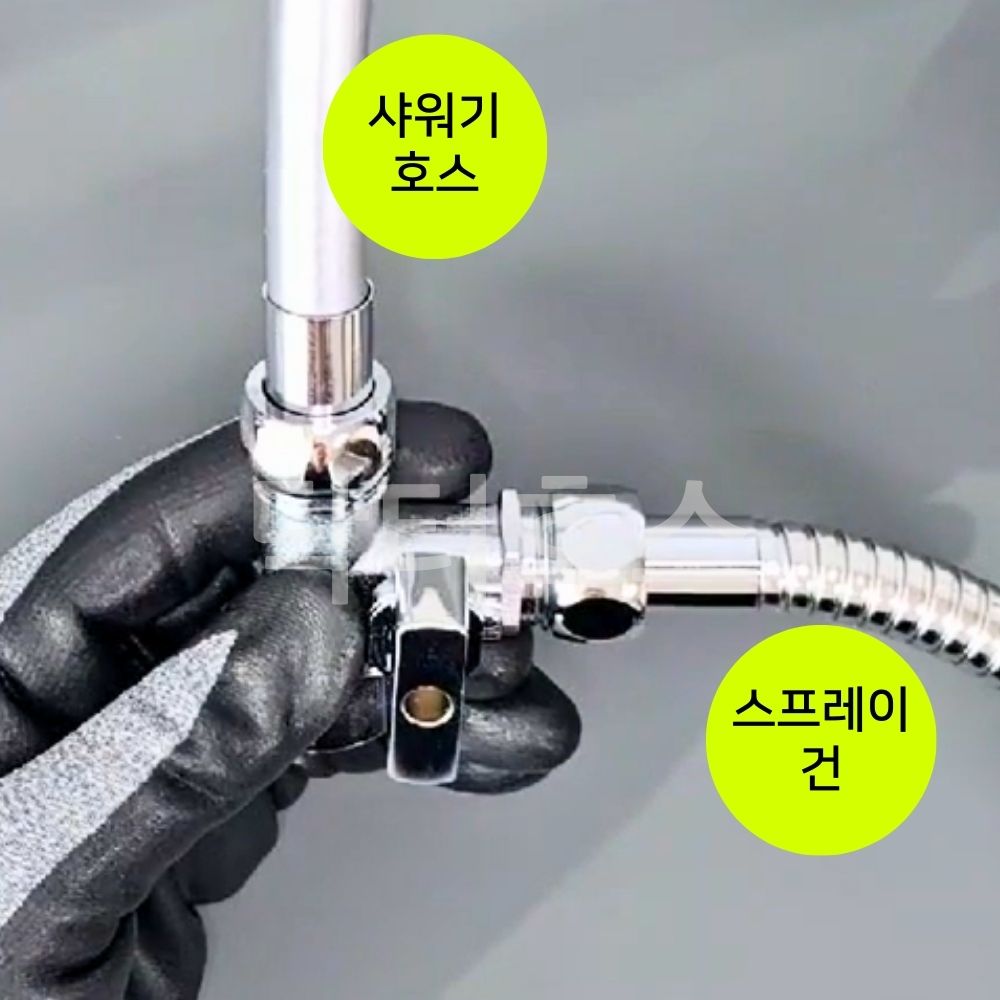 앵글밸브 T밸브 수도꼭지 부품 양갈래 납작 싱크대 싱크 벽 수전 수도 밸브 세탁기 분배기 - 상세 이미지 4