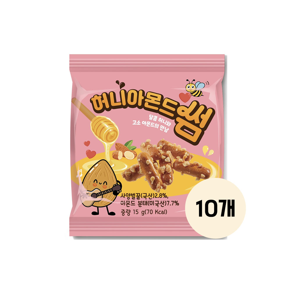 새롬 허니아몬드 썸 15g 총10개 - 상품 이미지