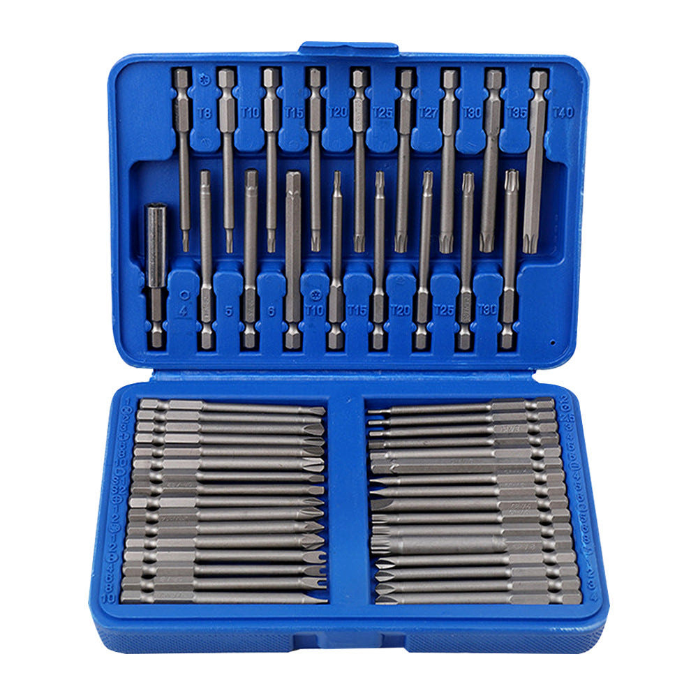 솔리드 전동 롱 드릴비트 세트 50P 휴대용 임팩 별 육각 고강도 내구성 제품 이미지