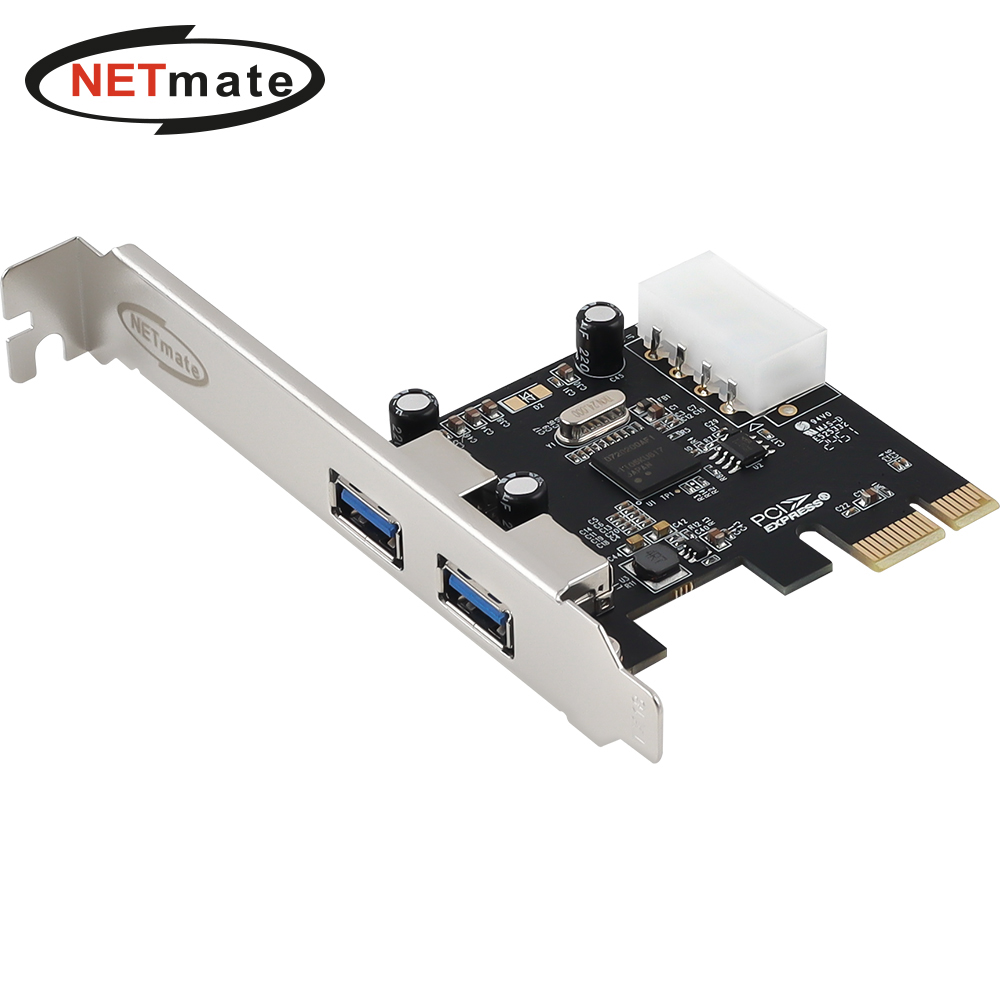 강원전자 넷메이트 USB3.0 2포트 PCI Express 카드(슬림PC겸용) NM-PU32 - 메인 이미지