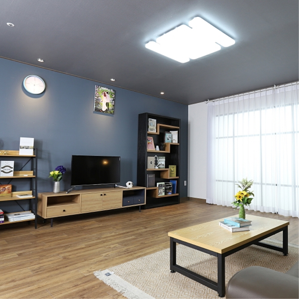 LED PREMIUM 거실등 5등 125W 주광색 플리커프리 전등 조명 메가맨 - 상세 이미지 3