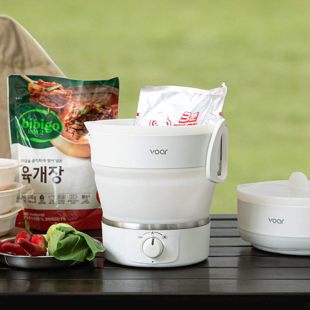 보아르 폴더블 휴대용 전기포트 분유포트 접이식 여행용 햇반 커피 프리볼트