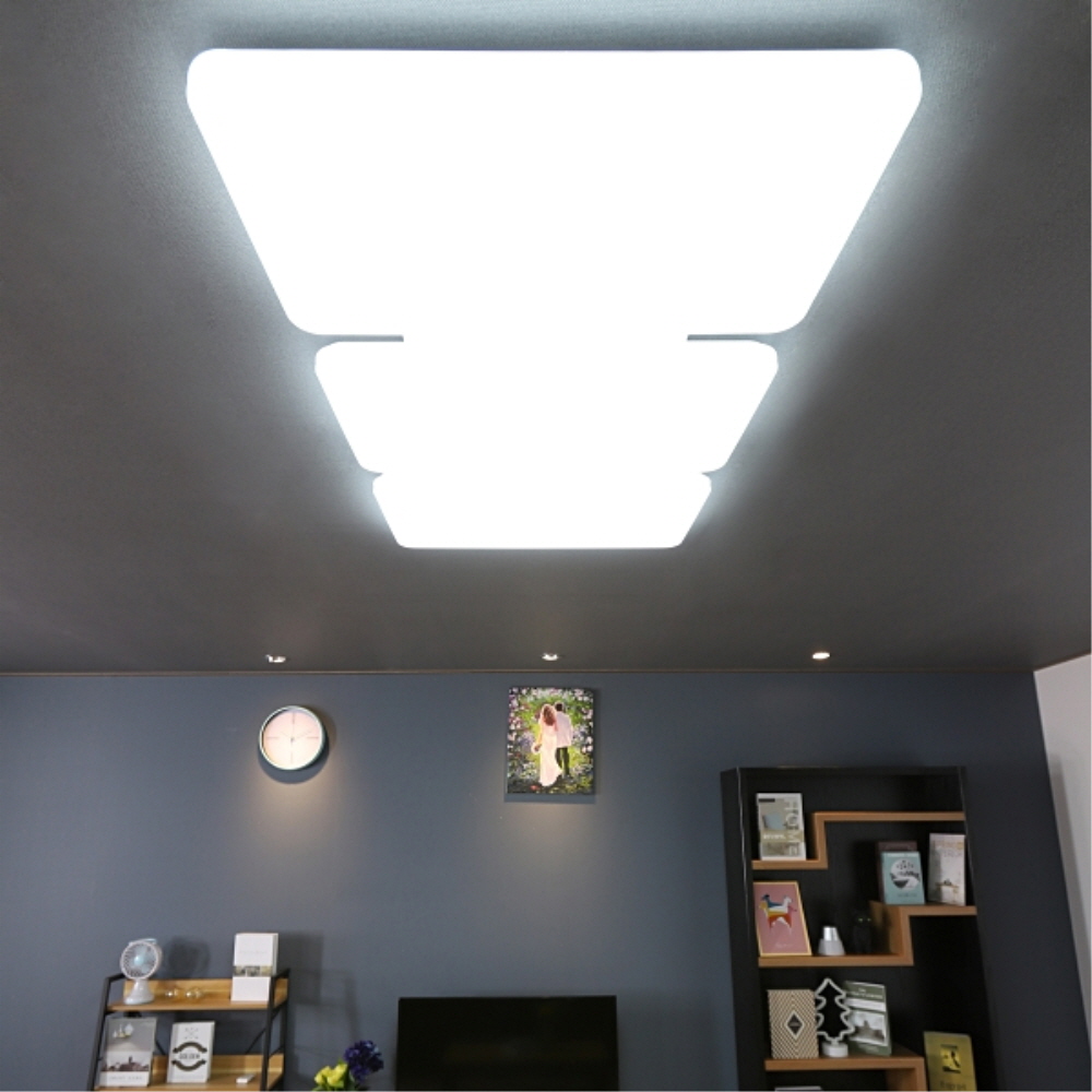 LED PREMIUM 거실등 6등 150W 주광색 플리커프리 전등 조명 메가맨 - 상세 이미지 5