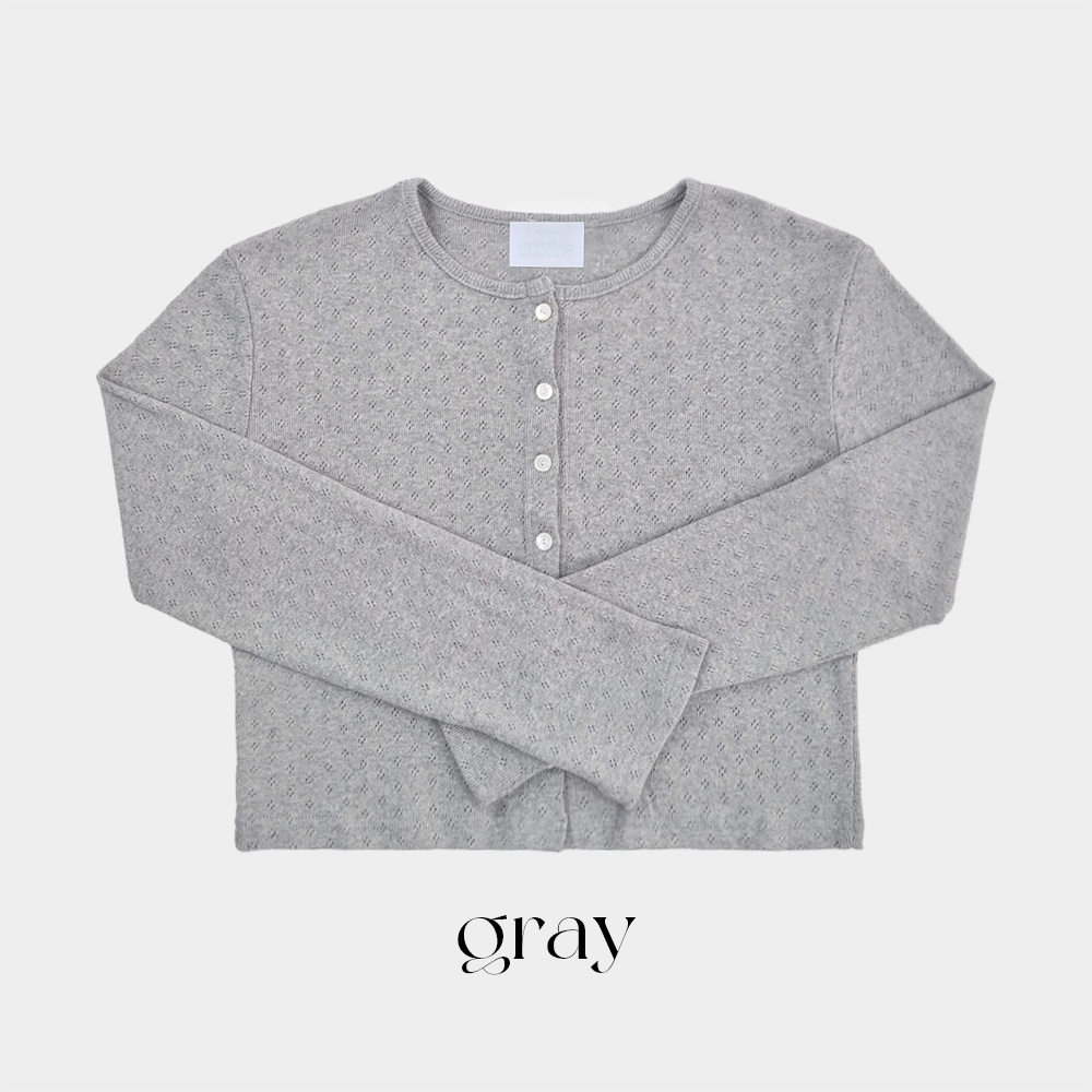 💕URBANE MADE💕 큐피드 펀칭 크롭 아일렛 가디건 세트 (3c) 상세 이미지 215