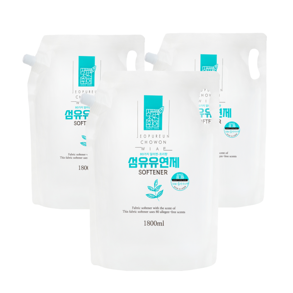 2+1 80가지 알러지프리 일반드럼(클라우드향) 5400ml 섬유유연제 - 상세 이미지 2