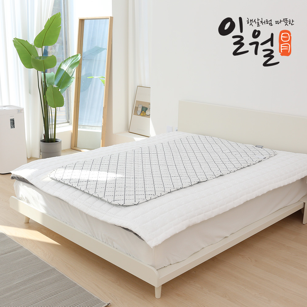 일월 전기매트 블로썸 카본 탄소매트 전기요 전기장판 싱글 2color