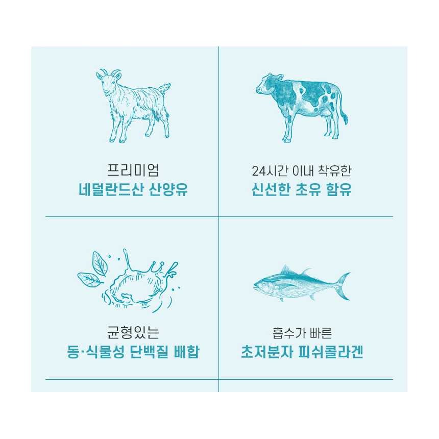 먹기편한 초유 산양유 단백질 프로틴 콜라겐 분말 고소한맛, 210g, 1개 - 상세 이미지 4