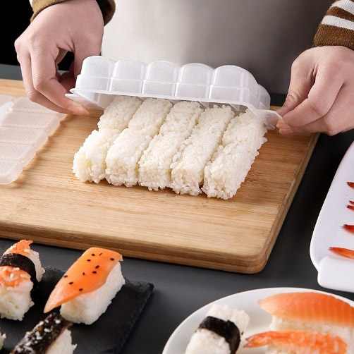 한입 미니 초밥틀 스시틀 주먹밥틀 10구 스시만들기 도시락 김밥틀 모양 쉽게만드는 이미지 6
