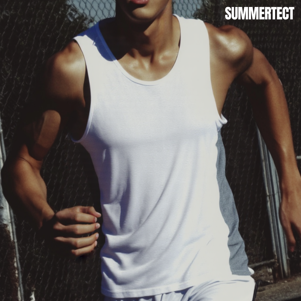 써머텍트 브리즈볼트 러닝 싱글렛 러닝복 남자 마라톤 나시