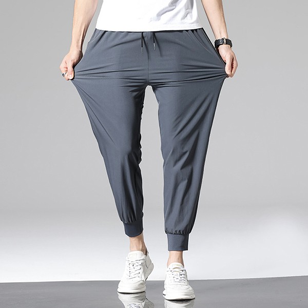 남성 베이직 무지 허리밴딩 편한 조거 팬츠 IS- PA 32N 바지 일자바지 데일리