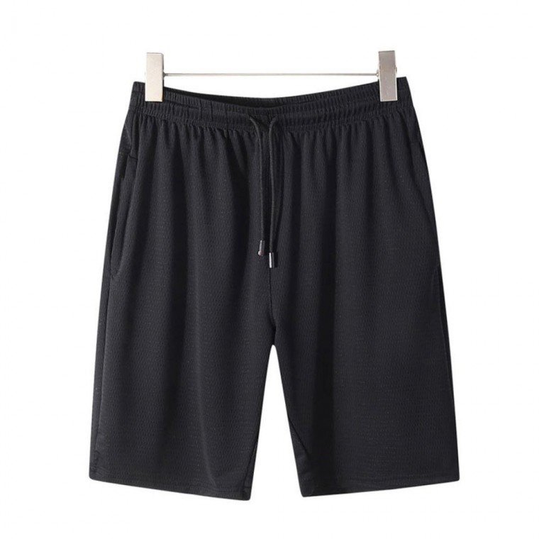 시원한 에어 쿨링 소재 여름 팬츠 아이스 밴딩 반바지 남자린넨 남자5부 남자카고 면바지 - 상품 이미지