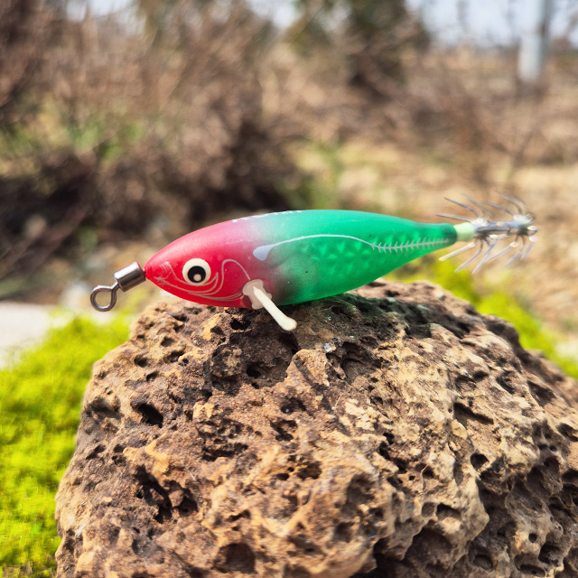 쿠미 레인저 미니 에기 무광 래틀 수평 55F 스몰 애기 쭈꾸미 갑오징어 수박, 8cm